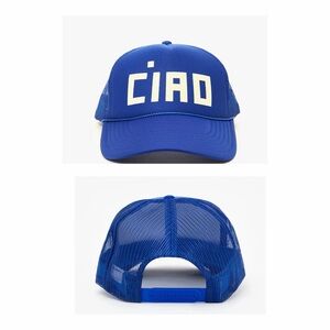 Clare V, CIAO trucker hat, cobalt